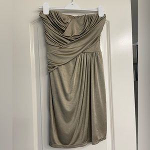 EUC Pewter sleeveless cocktail dress